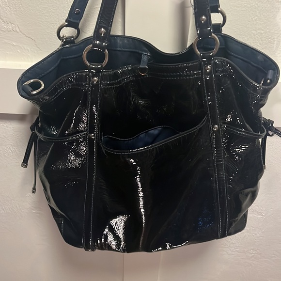 Large Navy Coach Purse - Picture 3 of 4